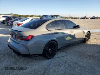 2023 BMW M3 Competition xDrive with VIN WBS43AY08PFN45012, listed as a Copart auction lot 77411184 with 23,413 mi miles and Non repairable. Bid and sale history available at DreamBid. Image 3.