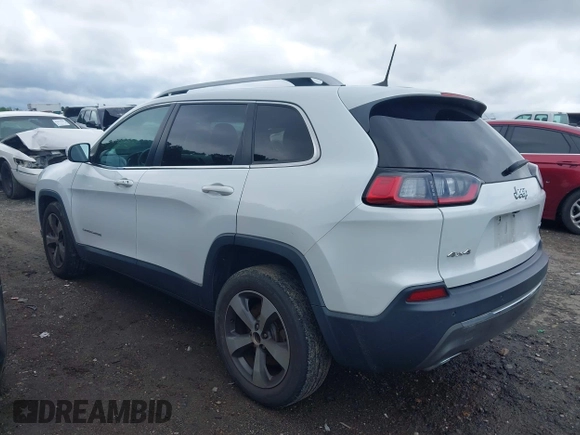 2019 Jeep Cherokee Limited with VIN 1C4PJMDX1KD282154, listed as a IAAI auction lot 42375387 with 135,273 mi miles and . Bid and sale history available at DreamBid. Image 3.
