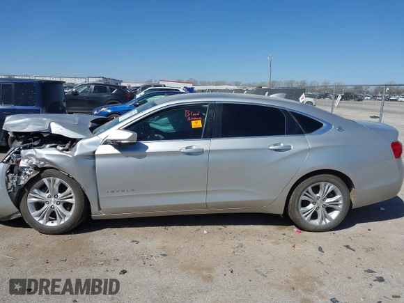 2015 Chevrolet Impala LT with VIN 1G1125S30FU127098, listed as a IAAI auction lot 41827498 with Not Provided miles and . Bid and sale history available at DreamBid. Image 14.