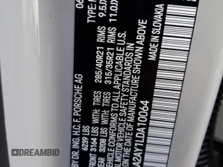 2020 Porsche Cayenne z VIN WP1AA2AY1LDA10064, wystawiony jako Copart lot #73385652 z przebiegiem 14 048 mil mil oraz . Historia ofert i sprzedaży dostępna na DreamBid. Obrazek 13.
