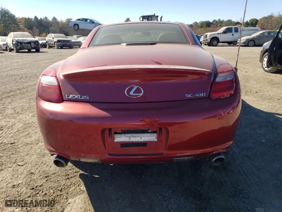 2008 Lexus SC 430 with VIN JTHFN45Y689018154, listed as a Copart auction lot 76794424 with 227,148 mi miles and Salvage Title. Bid and sale history available at carsss.com. Image 6.