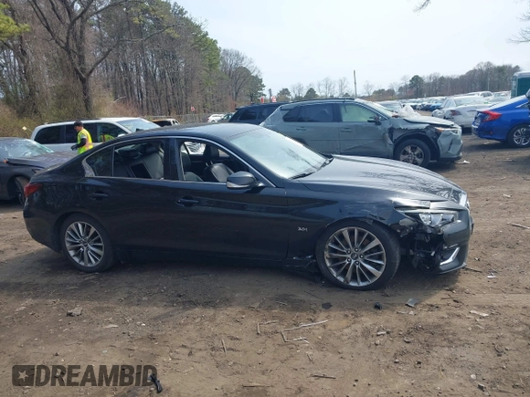 2018 Infiniti Q50 Sport with VIN JN1EV7AR8JM612165, listed as a IAAI auction lot 42007029 with 71,328 mi miles and . Bid and sale history available at carsss.com. Image 13.