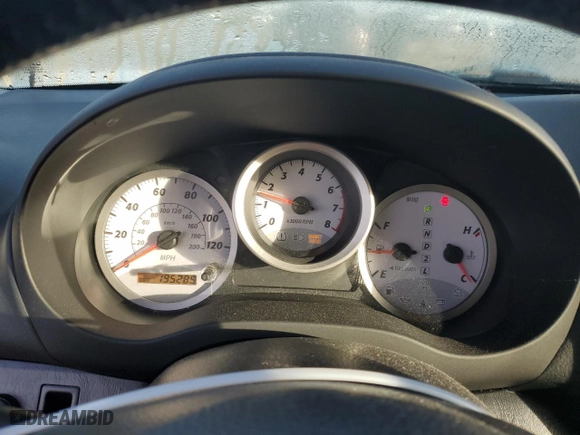 2005 Toyota RAV4 with VIN JTEGD20V550055475, listed as a Copart auction lot 45738985 with 195,289 mi miles and Salvage Title. Bid and sale history available at carsss.com. Image 9.