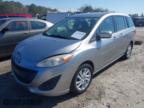 2012 Mazda 5 Sport with VIN JM1CW2BL3C0125660, listed as a IAAI auction lot 41595395 with 163,953 mi miles. Bid and sale history available at carsss.com. Image 17.