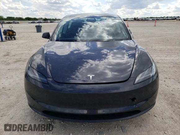 2025 Tesla Model 3 Long Range with VIN 5YJ3E1EA2SF995505, listed as a Copart auction lot 56682745 with 783 mi miles and Salvage title. Bid and sale history available at DreamBid. Image 5.