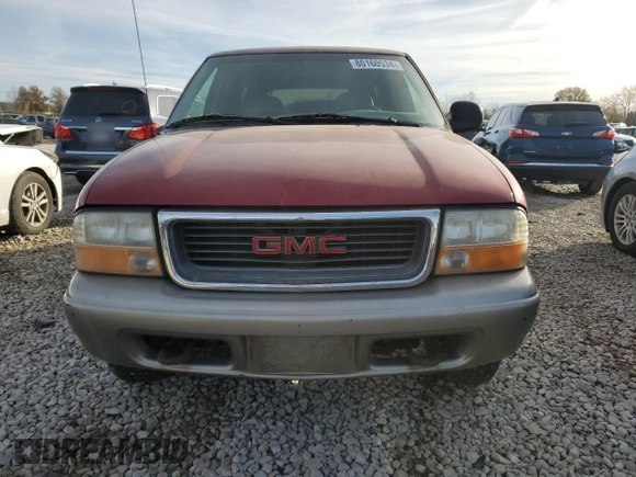 1998 GMC Jimmy SLE with VIN 1GKDT13W7W2527579, listed as a Copart auction lot 80160534 with 0 mi miles and Clean Title. Bid and sale history available at carsss.com. Image 5.