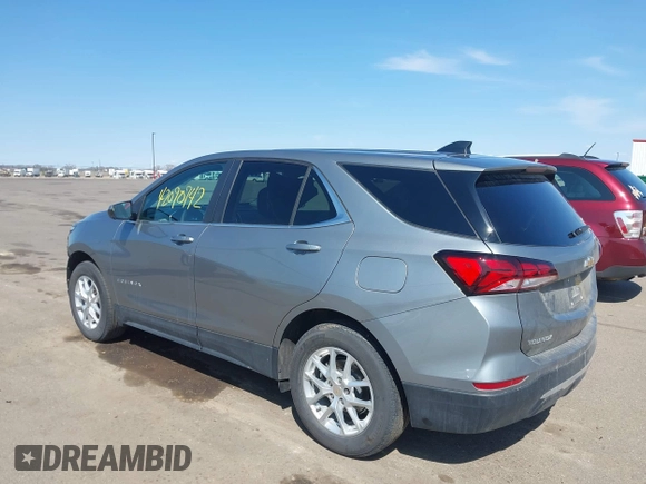 2023 Chevrolet Equinox LT with VIN 3GNAXKEG7PS168424, listed as a IAAI auction lot 42090742 with 39,967 mi miles and . Bid and sale history available at carsss.com. Image 3.