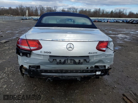 2018 Mercedes-Benz C 300 with VIN WDDWK4KB0JF676429, listed as a Copart auction lot 85419084 with 47,149 mi miles and Salvage title. Bid and sale history available at DreamBid. Image 6.