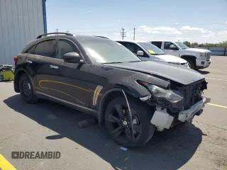 2011 Infiniti FX with VIN JN8BS1MW3BM760253, listed as a Copart auction lot 62412525 with Not provided miles and Salvage title. Bid and sale history available at DreamBid. Image 4.