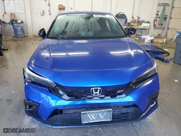 2022 Honda Civic Si with VIN 2HGFE1E50NH470295, listed as a Copart auction lot 43513005 with 45,247 mi miles and Salvage Title. Bid and sale history available at carsss.com. Image 5.