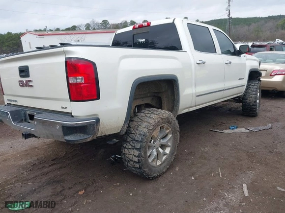 2015 GMC Sierra 1500 SLT with VIN 3GTU2VEC0FG423595, listed as a IAAI auction lot 41520134 with 195,734 mi miles. Bid and sale history available at carsss.com. Image 4.