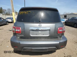 2020 Nissan Armada SL with VIN JN8AY2ND9L9108495, listed as a Copart auction lot 48424105 with 84,392 mi miles and Salvage Title. Bid and sale history available at carsss.com. Image 6.