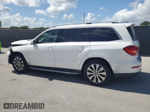 2017 Mercedes-Benz GLS 450 with VIN 4JGDF6EE7HA977726, listed as a Copart auction lot 60707555 with 117,993 mi miles and Salvage title. Bid and sale history available at DreamBid. Image 2.