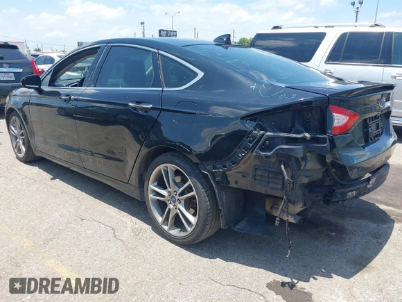 2016 Ford Fusion Titanium with VIN 3FA6P0K93GR113507, listed as a IAAI auction lot 42458659 with 133,708 mi miles and . Bid and sale history available at DreamBid. Image 3.