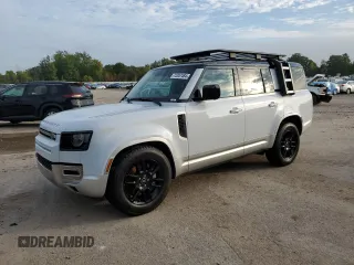 2023 Land Rover Defender with VIN SALEJFEU7P2173846, listed as a Copart auction lot 72387484 with 21,218 mi miles and Salvage title. Bid and sale history available at DreamBid. Image 1.
