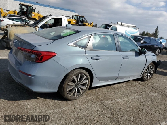 2023 Honda Civic Sedan EX with VIN 2HGFE1F77PH322020, listed as a Copart auction lot 42788765 with 54,779 mi miles and Salvage Title. Bid and sale history available at carsss.com. Image 3.