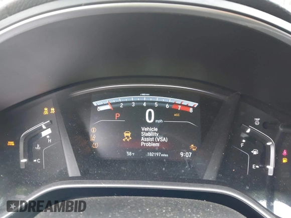 2017 Honda CR-V EX-L with VIN 7FARW1H82HE005837, listed as a IAAI auction lot 41792823 with 182,197 mi miles. Bid and sale history available at carsss.com. Image 7.