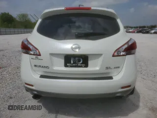 2012 Nissan Murano SL with VIN JN8AZ1MW2CW224343, listed as a Copart auction lot 53629575 with 104,626 mi miles and Salvage Title. Bid and sale history available at DreamBid. Image 6.