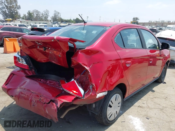 2023 Mitsubishi Mirage ES with VIN ML32FUFJ1PHF06114, listed as a IAAI auction lot 42164974 with 25,281 mi miles and . Bid and sale history available at DreamBid. Image 4.