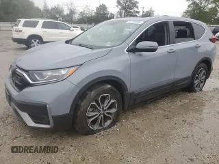 2022 Honda CR-V EX with VIN 2HKRW2H52NH625088, listed as a Copart auction lot 52106685 with 27,629 mi miles and Salvage Title. Bid and sale history available at carsss.com. Image 1.