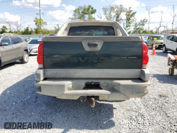 2002 Chevrolet Avalanche with VIN 3GNEC13T72G217883, listed as a Copart auction lot 52378085 with 140,300 mi miles and Salvage Title. Bid and sale history available at carsss.com. Image 6.