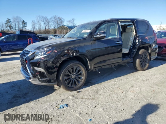 2021 Lexus GX with VIN JTJAM7BX8M5278954, listed as a Copart auction lot 87282444 with 47,965 mi miles and Salvage Title. Bid and sale history available at carsss.com. Image 1.