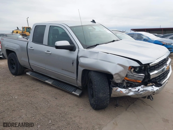 2018 Chevrolet Silverado 1500 LT with VIN 1GCVKREH8JZ267659, listed as a IAAI auction lot 41279618 with 143,310 mi miles. Bid and sale history available at carsss.com. Image 1.