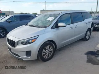 2016 Kia Sedona LX with VIN KNDMB5C13G6179817, listed as a IAAI auction lot 41908690 with 190,357 mi miles. Bid and sale history available at carsss.com. Image 17.
