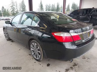 2014 Honda Accord Sedan Sport with VIN 1HGCR2F51EA076833, listed as a IAAI auction lot 41936015 with 153,130 mi miles. Bid and sale history available at carsss.com. Image 3.