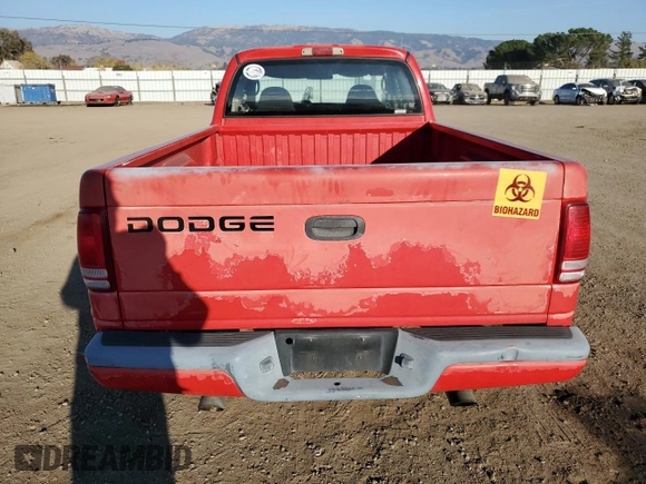 2002 Dodge Dakota Sport with VIN 1B7GL32X22S542628, listed as a Copart auction lot 83915294 with 0 mi miles and Salvage Title. Bid and sale history available at carsss.com. Image 6.