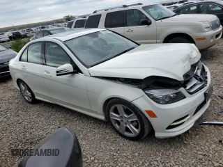 2011 Mercedes-Benz C 300 Sport with VIN WDDGF8BB8BR183114, listed as a Copart auction lot 55536235 with 132,824 mi miles and Salvage title. Bid and sale history available at DreamBid. Image 4.