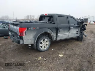 2018 Ford F-150 XL z VIN 1FTEW1EG3JFA69988, wystawiony jako IAAI lot #41429502 z przebiegiem Nie podano mil oraz . Historia ofert i sprzedaży dostępna na DreamBid. Obrazek 4.