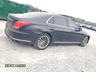 2018 Genesis G90 Ultimate with VIN KMHG54JH6JU040553, listed as a Copart auction lot 50723175 with 86,334 mi miles and Salvage Title. Bid and sale history available at carsss.com. Image 3.