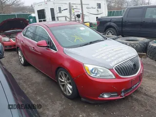 2012 Buick Verano Leather Group with VIN 1G4PS5SK7C4209460, listed as a IAAI auction lot 41852423 with 999,999 mi miles. Bid and sale history available at carsss.com. Image 1.