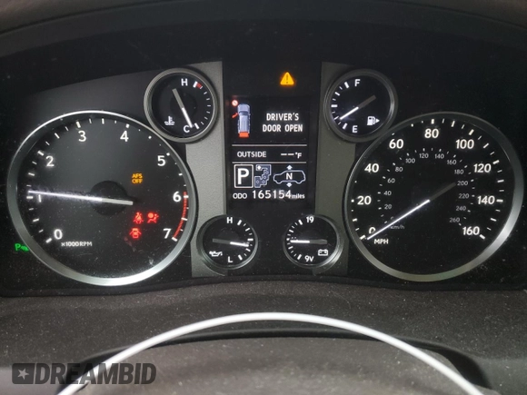 2015 Lexus LX 570 with VIN JTJHY7AXXF4185222, listed as a Copart auction lot 83833874 with 165,154 mi miles and Salvage Title. Bid and sale history available at DreamBid. Image 9.