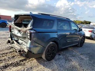 2025 Kia Carnival SX Prestige with VIN KNDNE5K36S6463692, listed as a Copart auction lot 85995684 with 7,615 mi miles and Salvage Title. Bid and sale history available at carsss.com. Image 3.