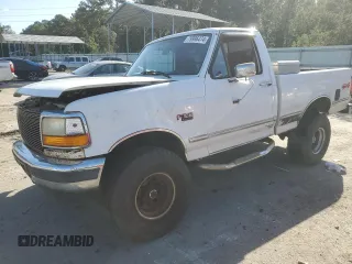 1995 Ford F-150 with VIN 1FTEF14Y5SLB57888, listed as a Copart auction lot 79996474 with 221,911 mi miles and Salvage Title. Bid and sale history available at DreamBid. Image 1.