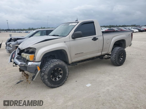 2004 GMC Canyon SLE Z71 with VIN 1GTDS146948128941, listed as a Copart auction lot 81621774 with 177,331 mi miles and Salvage Title. Bid and sale history available at carsss.com. Image 1.