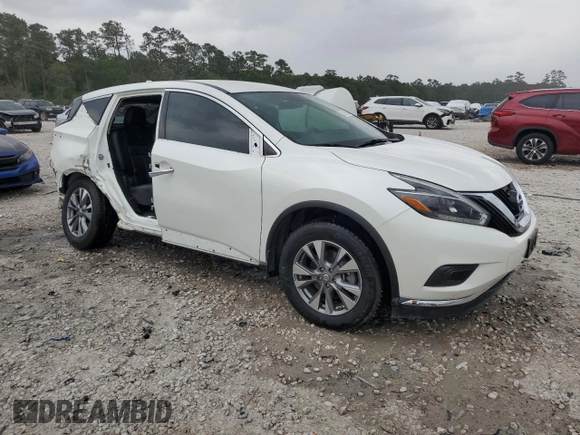 2018 Nissan Murano SV with VIN 5N1AZ2MG3JN166476, listed as a Copart auction lot 51136105 with 82,054 mi miles and Salvage Title. Bid and sale history available at carsss.com. Image 4.