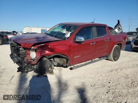 2018 GMC Canyon 4WD Denali with VIN 1GTP6EE17J1214572, listed as a Copart auction lot 71648794 with 75,972 mi miles and Salvage Title. Bid and sale history available at carsss.com. Image 1.
