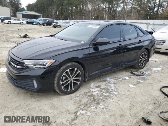 2024 Volkswagen Jetta Sport with VIN 3VWBM7BU4RM033919, listed as a Copart auction lot 88793085 with 35,761 mi miles and Salvage title. Bid and sale history available at DreamBid. Image 1.