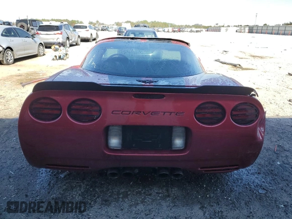 2001 Chevrolet Corvette with VIN 1G1YY22G215105010, listed as a Copart auction lot 43400055 with 155,433 mi miles and Salvage Title. Bid and sale history available at carsss.com. Image 6.