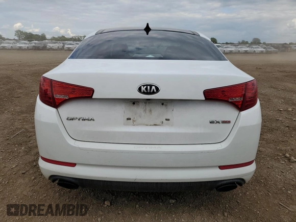 2013 Kia Optima EX with VIN 5XXGN4A78DG124542, listed as a Copart auction lot 59012495 with 167,908 mi miles and Salvage title. Bid and sale history available at DreamBid. Image 6.