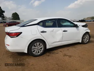 2024 Nissan Sentra S with VIN 3N1AB8BV1RY239469, listed as a Copart auction lot 49219795 with 60,565 mi miles and Salvage Title. Bid and sale history available at carsss.com. Image 3.