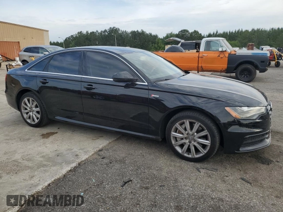2014 Audi A6 Prestige with VIN WAUHGAFC2EN061122, listed as a Copart auction lot 57228545 with 100,234 mi miles and Salvage title. Bid and sale history available at DreamBid. Image 4.