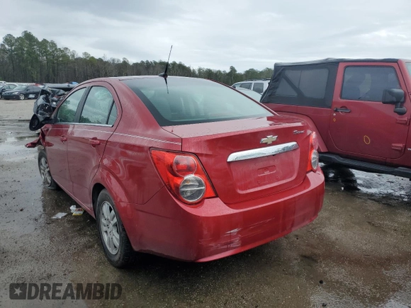 2014 Chevrolet Sonic LT with VIN 1G1JC5SH1E4150509, listed as a Copart auction lot 42500504 with 125,848 mi miles and Salvage Title. Bid and sale history available at DreamBid. Image 2.