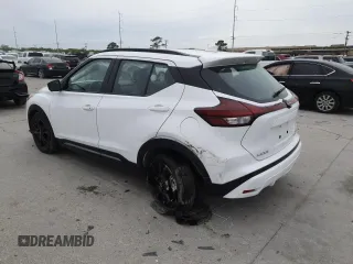 2024 Nissan Kicks SR with VIN 3N1CP5DV2RL490973, listed as a Copart auction lot 50377055 with 3,408 mi miles and Salvage Title. Bid and sale history available at DreamBid. Image 2.