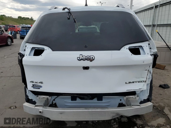 2018 Jeep Cherokee Limited with VIN 1C4PJMDX9JD555520, listed as a Copart auction lot 56381665 with 136,534 mi miles and Salvage title. Bid and sale history available at DreamBid. Image 6.