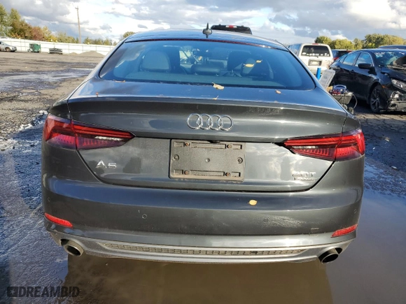 2018 Audi A5 Sportback Prestige with VIN WAUFNCF56JA079425, listed as a Copart auction lot 71785074 with NaN miles and Salvage Title. Bid and sale history available at carsss.com. Image 6.
