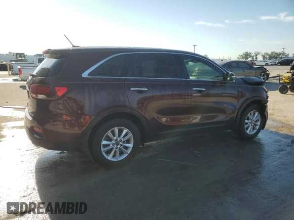 2019 Kia Sorento L with VIN 5XYPG4A38KG517845, listed as a Copart auction lot 50703685 with 46,441 mi miles and Salvage Title. Bid and sale history available at carsss.com. Image 3.